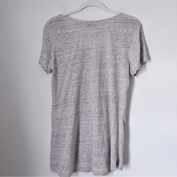 Sundance Oatmeal Lace Applique Linen Letty Shirt Silver Thread Seaming Summer - Picture 12 of 12